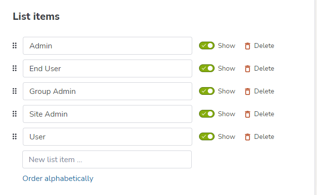 How to Manage and Edit Configurable Lists